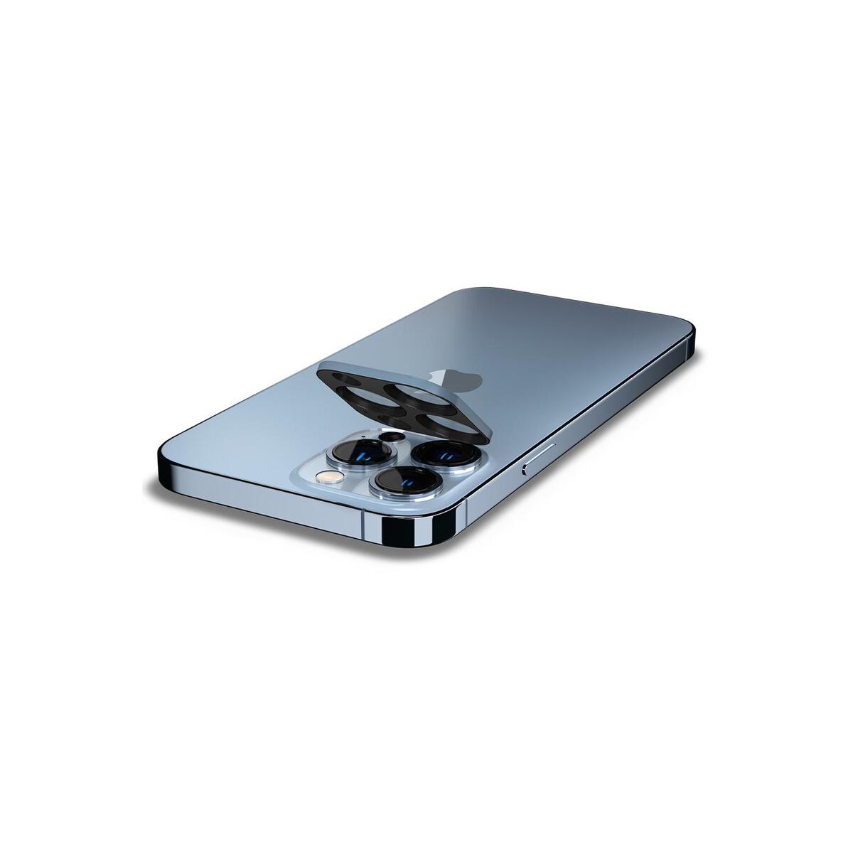 Ochranné sklo na fotoaparát pro iPhone 13 Pro/13 Pro Max Spigen tR Optik 2 Pack - horsky modré