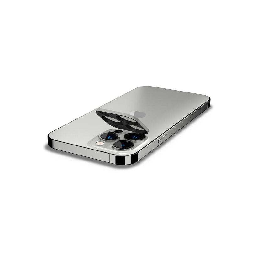 Ochranné sklo na fotoaparát pro iPhone 13 Pro/13 Pro Max Spigen tR Optik 2 Pack - stříbrné