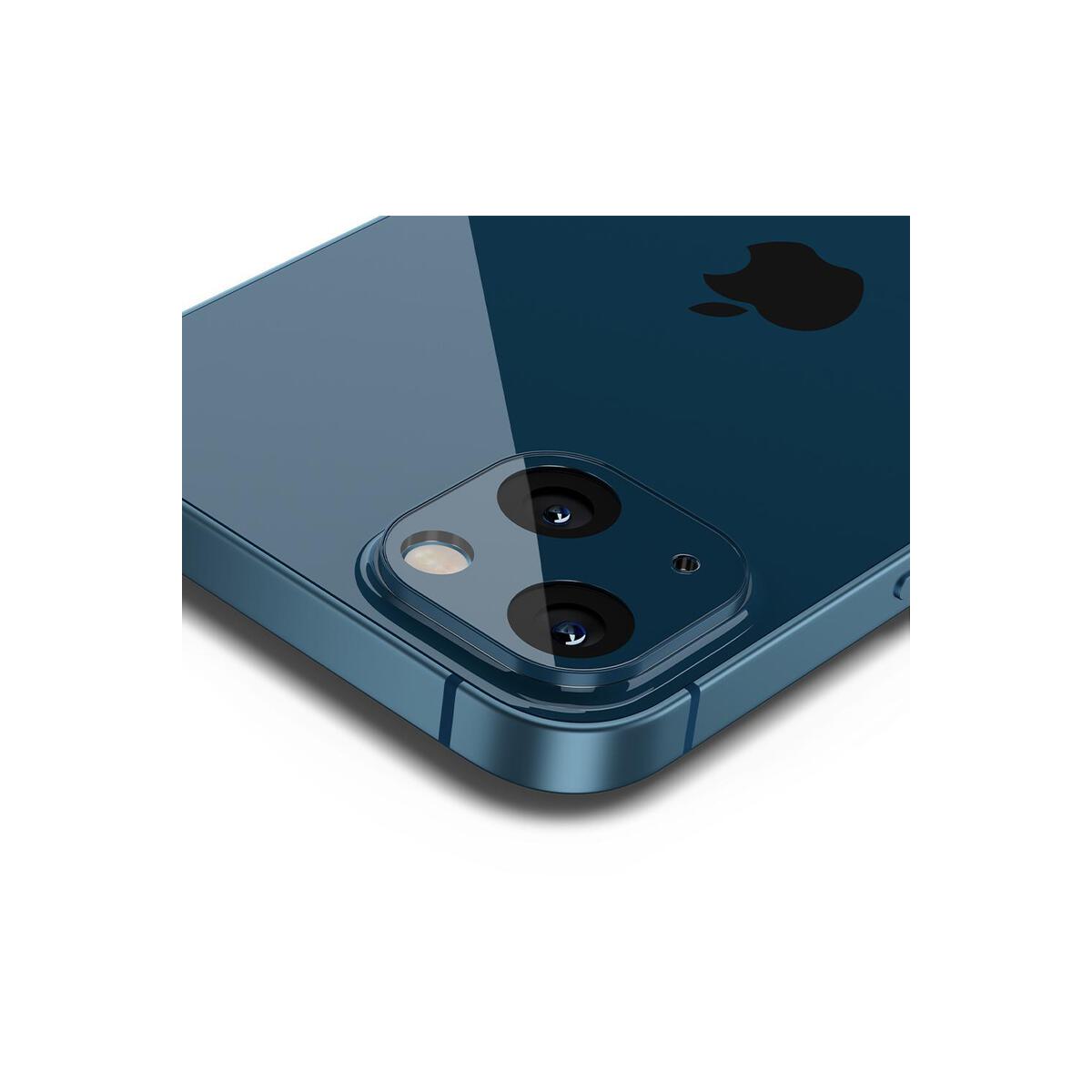 Ochranné sklo na fotoaparát pro iPhone 13/13 mini Spigen tR Optik 2 Pack - modré