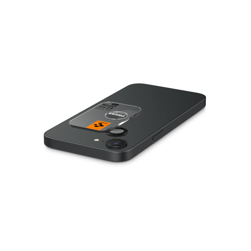 Ochranné sklo na čočku pro iPhone 16e Spigen Glass tR EZ Fit Optik Pro (2ks) - černé - iSTYLE CZ