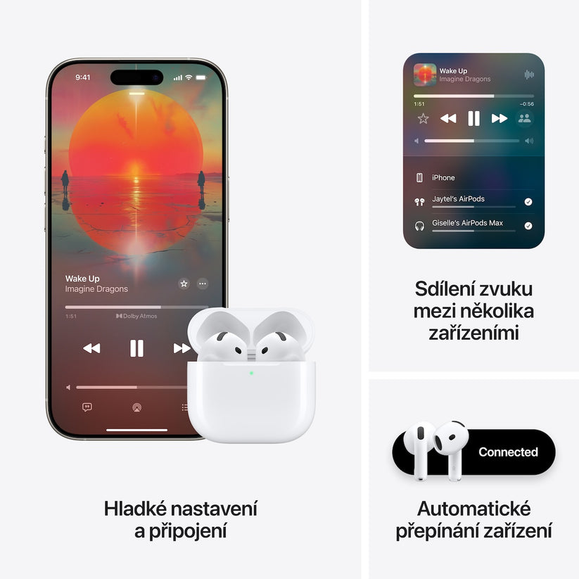 AirPods 4 s aktivním potlačováním hluku (renovovaný)