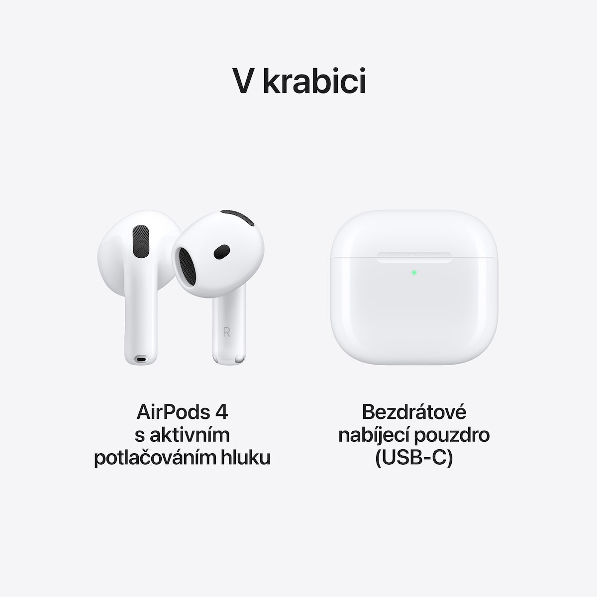 AirPods 4 s aktivním potlačováním hluku (renovovaný)