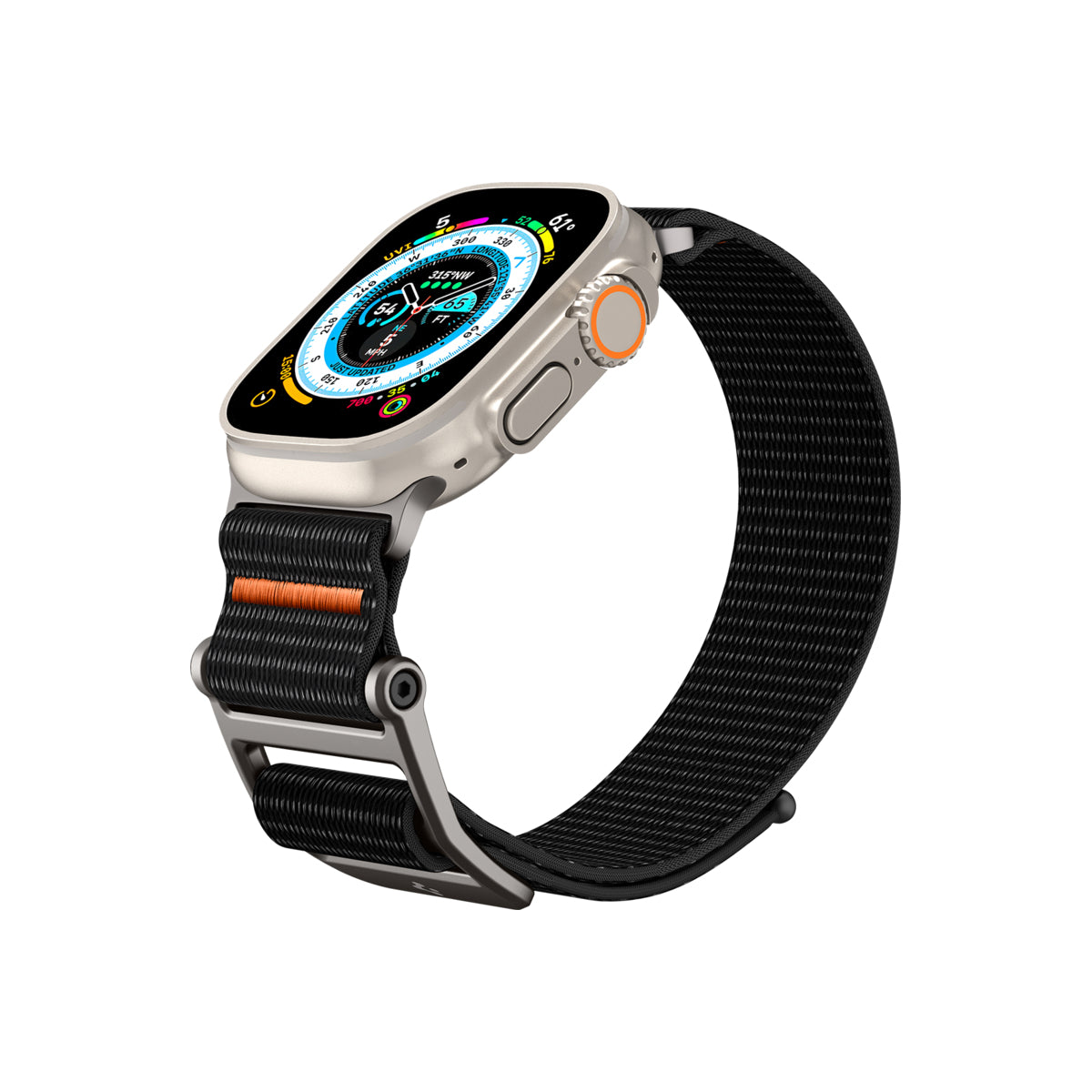 Řemínek pro Apple Watch 42/44/45/49 mm Spigen DuraPro Flex Ultra Band - černý - iSTYLE CZ