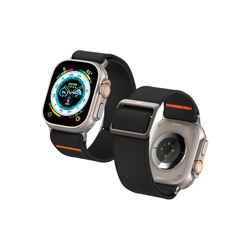 Řemínek pro Apple Watch 42/44/45/49mm Spigen Lite Fit Ultra - černý - iSTYLE CZ