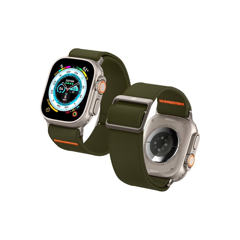 Řemínek pro Apple Watch 42/44/45/49mm Spigen Lite Fit Ultra - khaki - iSTYLE CZ