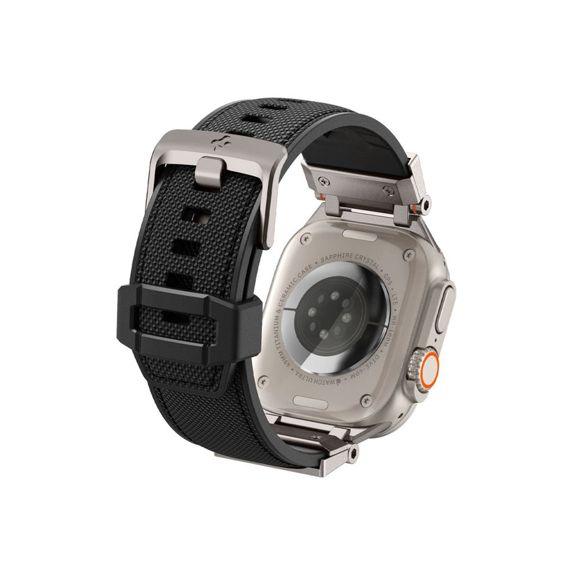 Řemínek pro Apple Watch 42/44/45/49 mm Spigen Dura Pro Armor Band - černý - iSTYLE CZ