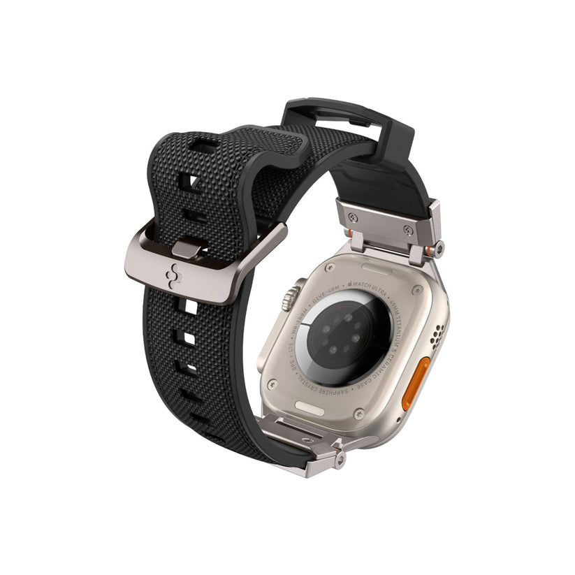 Řemínek pro Apple Watch 42/44/45/49 mm Spigen Dura Pro Armor Band - černý - iSTYLE CZ