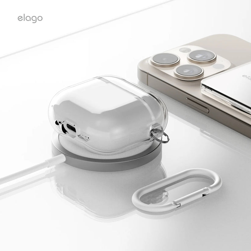 Závěsné pouzdro pro AirPods 4 Elago Hybrid Hang Case - průhledné - iSTYLE CZ