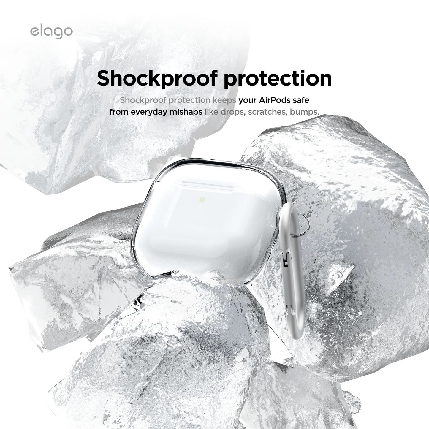 Závěsné pouzdro pro AirPods 4 Elago Hybrid Hang Case - průhledné - iSTYLE CZ