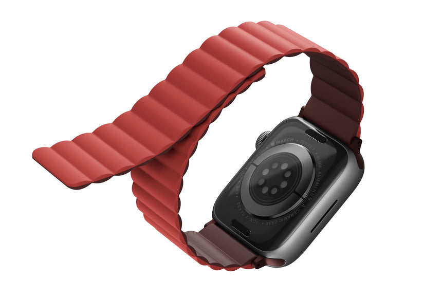 Řemínek pro Apple Watch 38/40/41 mm Uniq Revix - burgundy - iSTYLE CZ