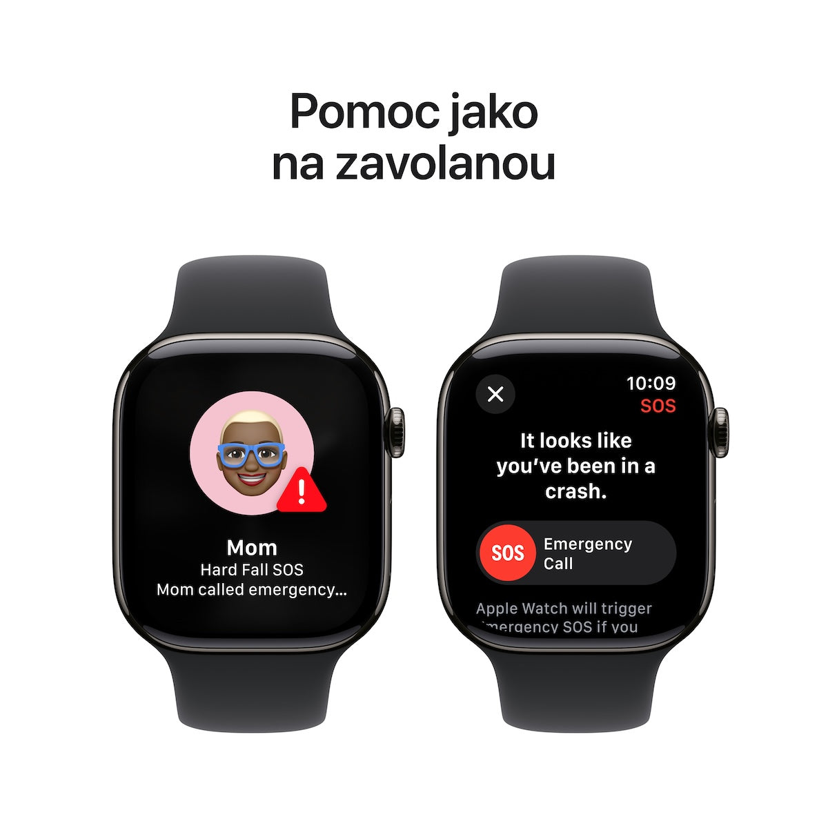 Apple Watch Series 10 GPS + Cellular 46mm břidlicově šedé titanové pouzdro s černým sportovním řemínkem - M/L (otevřený)
