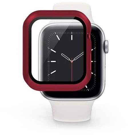 Ochranný kryt na Apple Watch 7 41 mm Epico Glass Case - červený