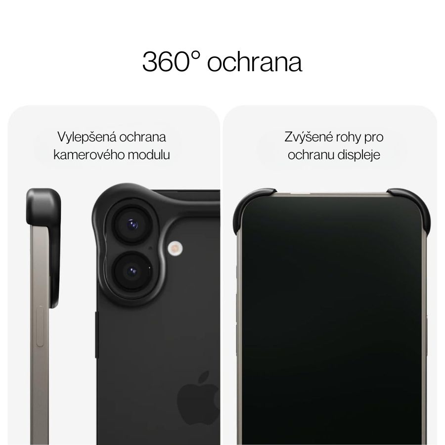 Ochranný rám pro iPhone 16 Arc Pulse - matně černý