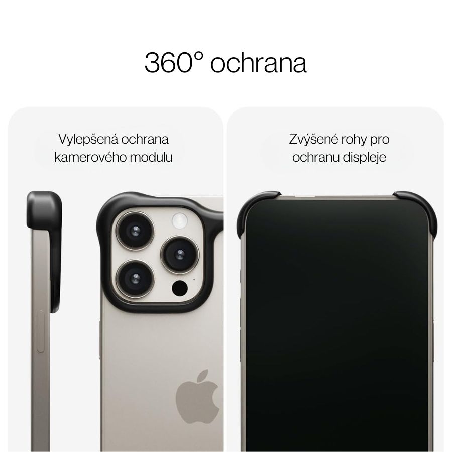 Ochranný rám pro iPhone 16 Pro Arc Pulse - matně černý