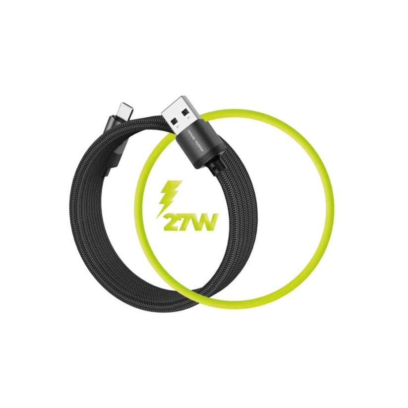 Magnetický 27W nabíjecí kabel Mobile Origin Original Cable USB-A / USB-C 1m - černý - iSTYLE CZ
