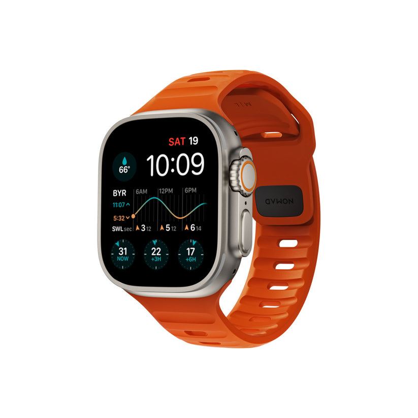 Řemínek pro Apple Watch 42/44/45/49 mm Nomad Sport Strap - oranžový - iSTYLE CZ
