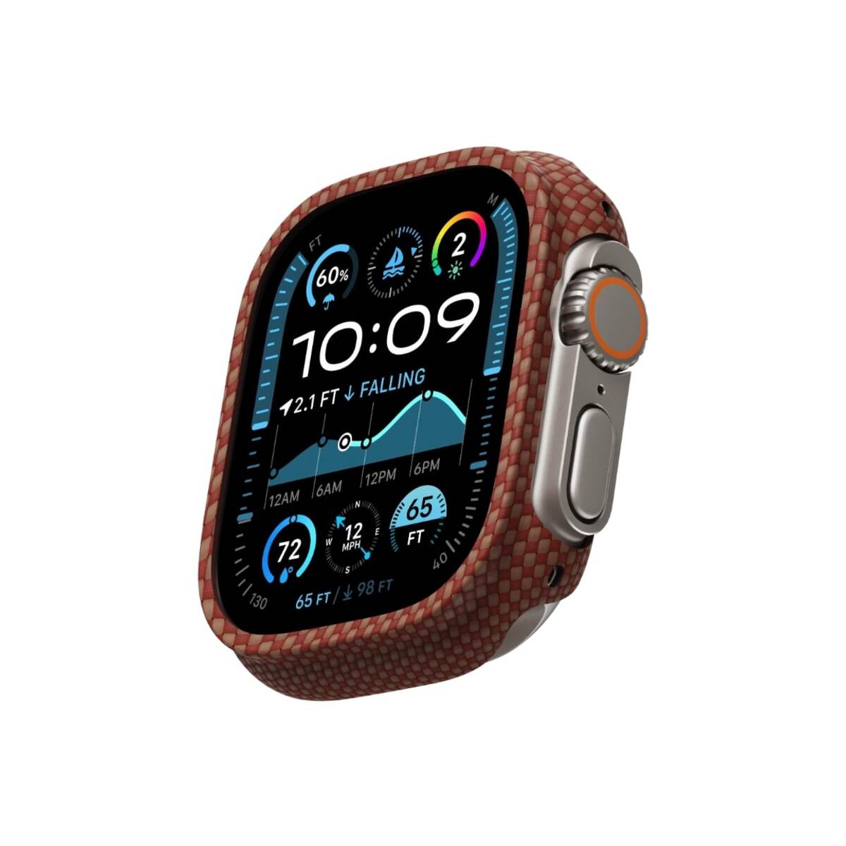Pouzdro pro Apple Watch 49 mm Pitaka Air - bronzové