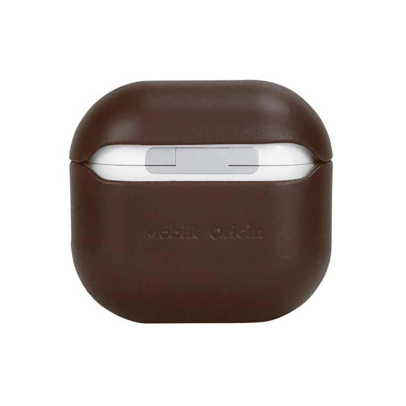 Kožené pouzdro pro AirPods 4 Mobile Origin Leather Case - hnědé