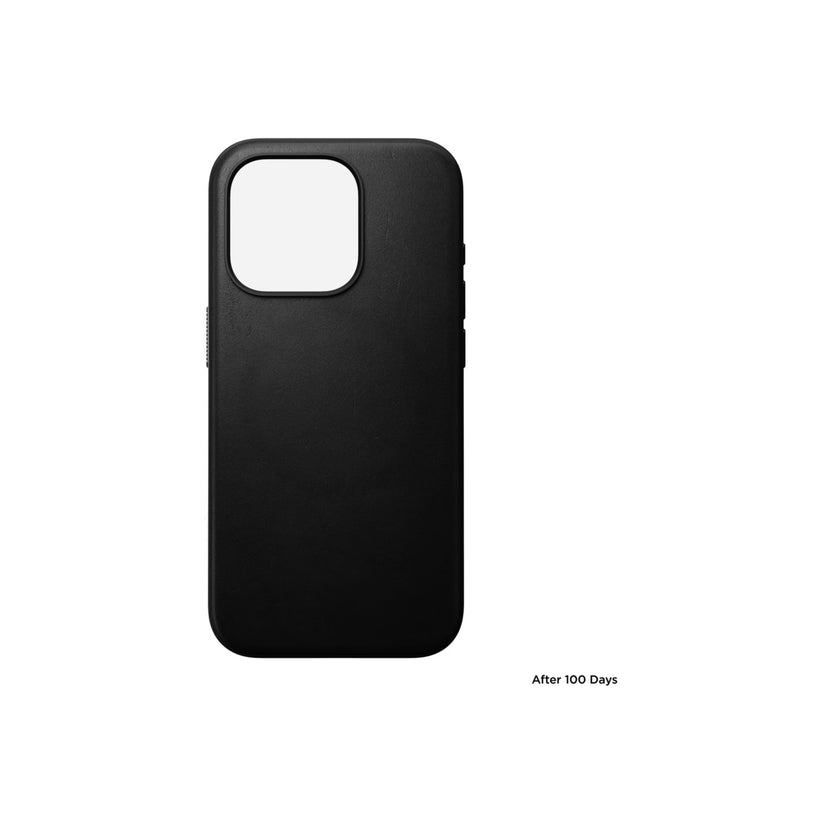 Kožený kryt pro iPhone 15 Pro Nomad Modern - černý - iSTYLE CZ