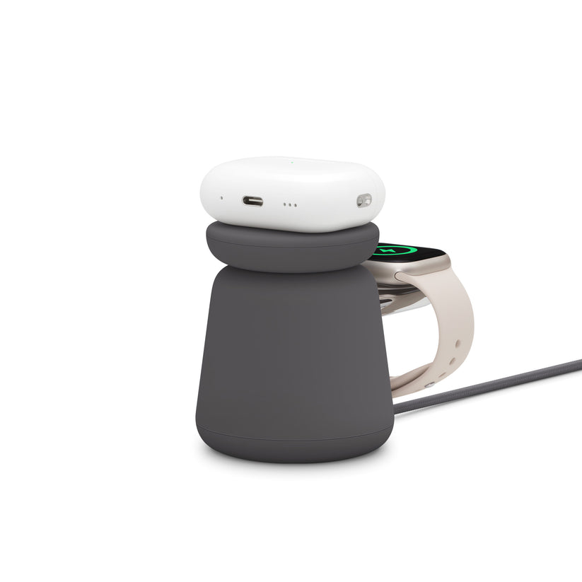 MagSafe bezdrátový nabíjecí dok Belkin 2v1 - tmavě šedý - iSTYLE CZ