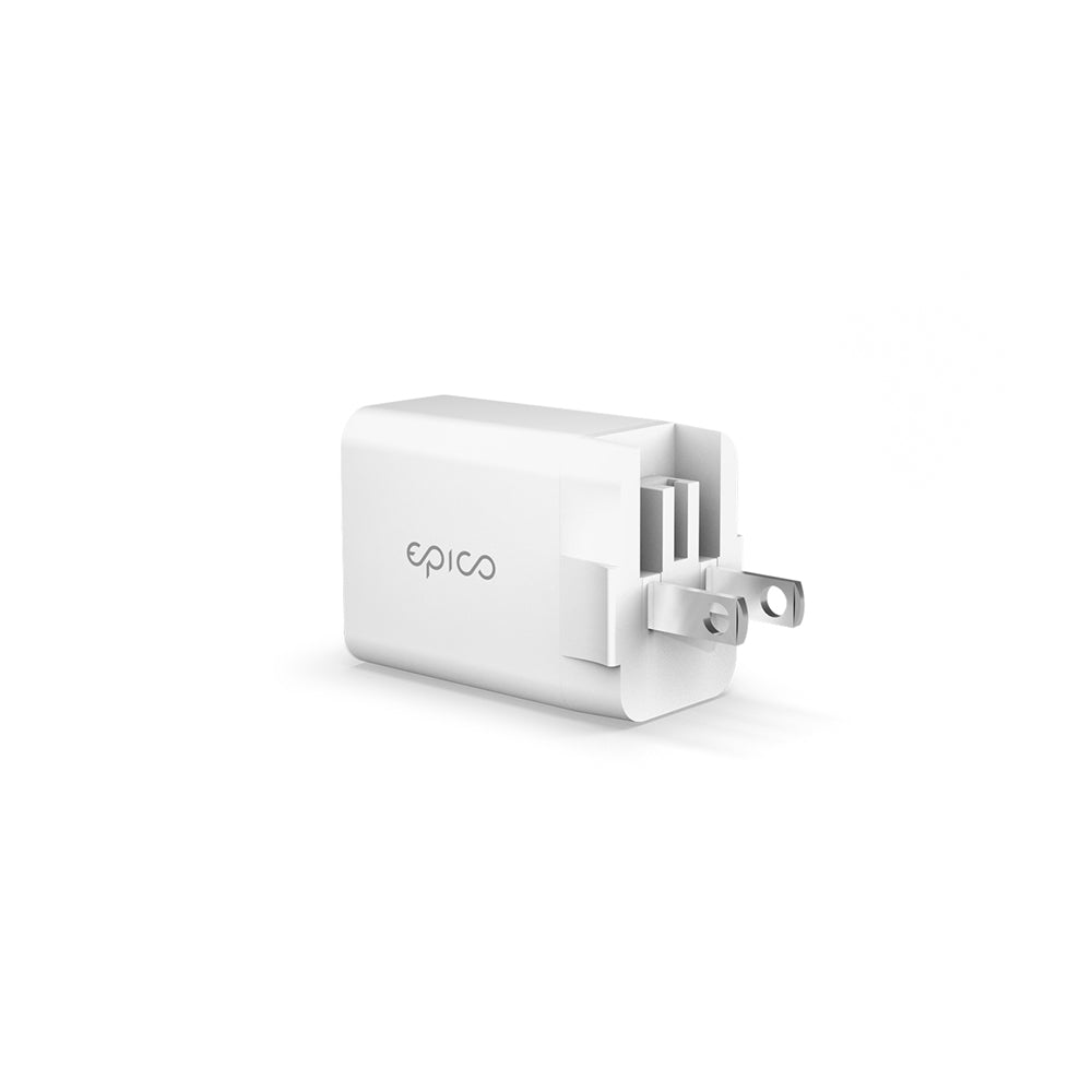 Napájecí adaptér s výměnnou koncovkou Epico 20W USB-C (EU/UK) - bílý