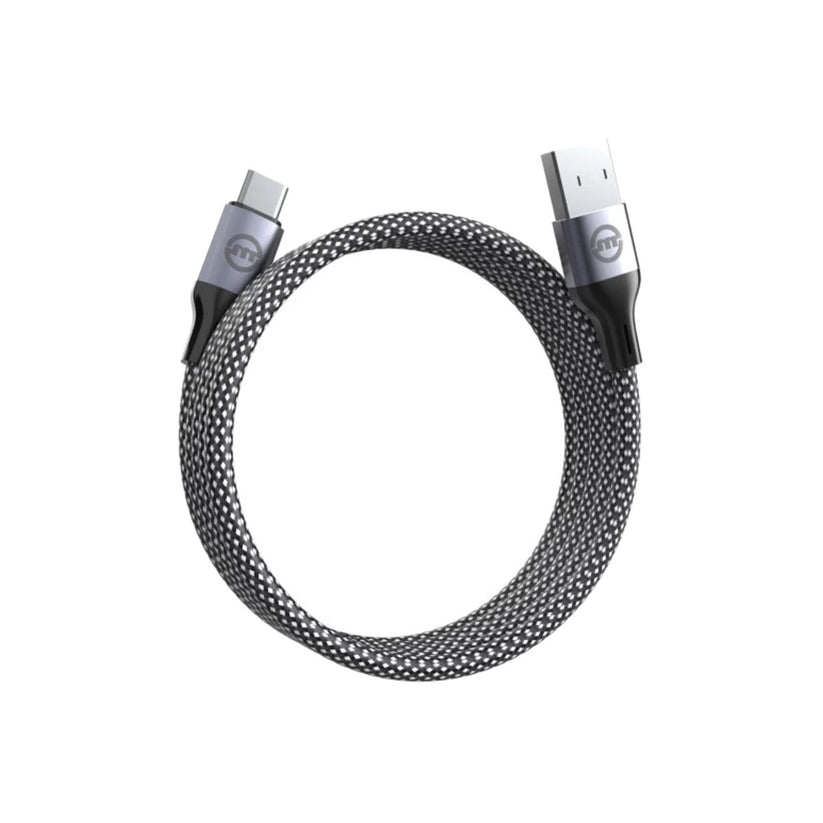 Magnetický kabel USB-A na USB-C Mobile Origin 1m - černý - iSTYLE CZ