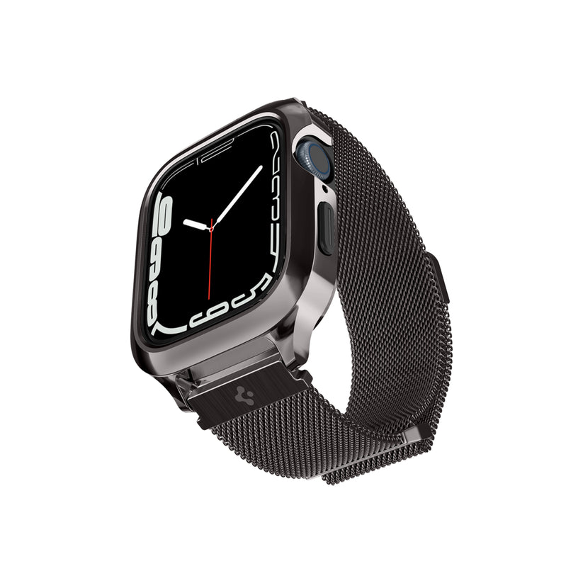 Řemínek pro Apple Watch 42/44/45/49 mm Spigen Metal Fit Pro - šedý - iSTYLE CZ