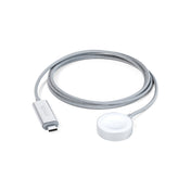 Rychlonabíjecí kabel USB-C pro Apple Watch Epico 1,2m - stříbrný