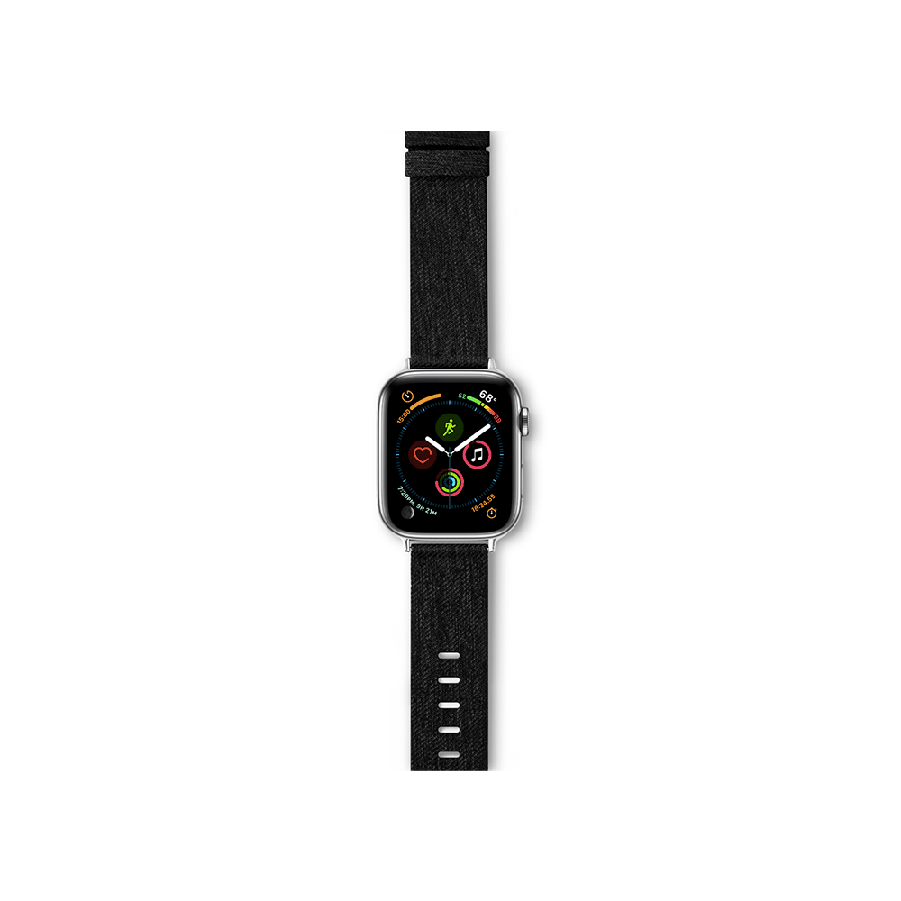 Řemínek pro Apple Watch 42/44/45/49 mm Epico Canvas - černý
