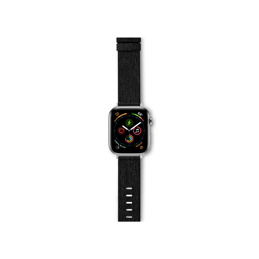Řemínek pro Apple Watch 42/44/45/49 mm Epico Canvas - černý
