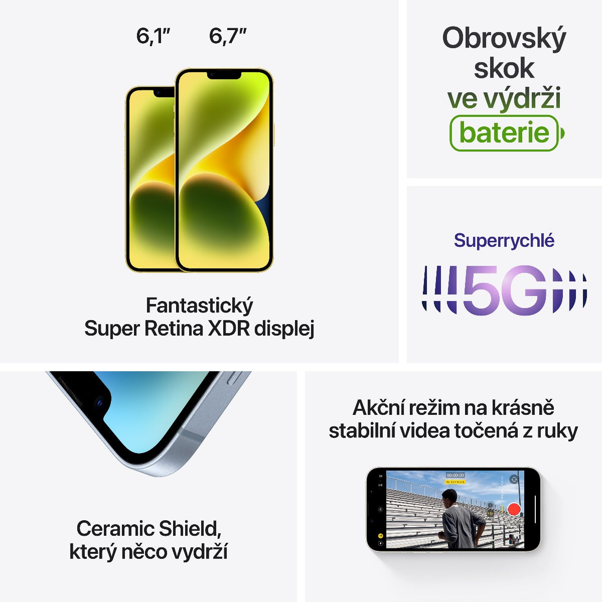 Apple iPhone 14 256GB - fialový (použité, opotřebené) - iSTYLE CZ