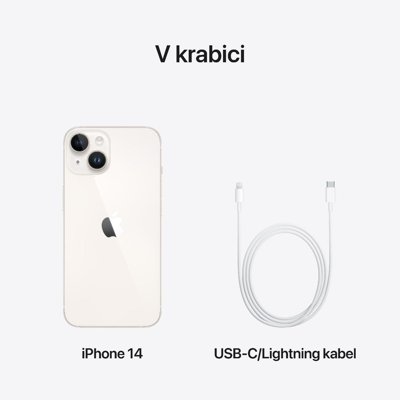 Apple iPhone 14 128GB - hvězdně bílý (použité, lehce opotřebené) - iSTYLE CZ