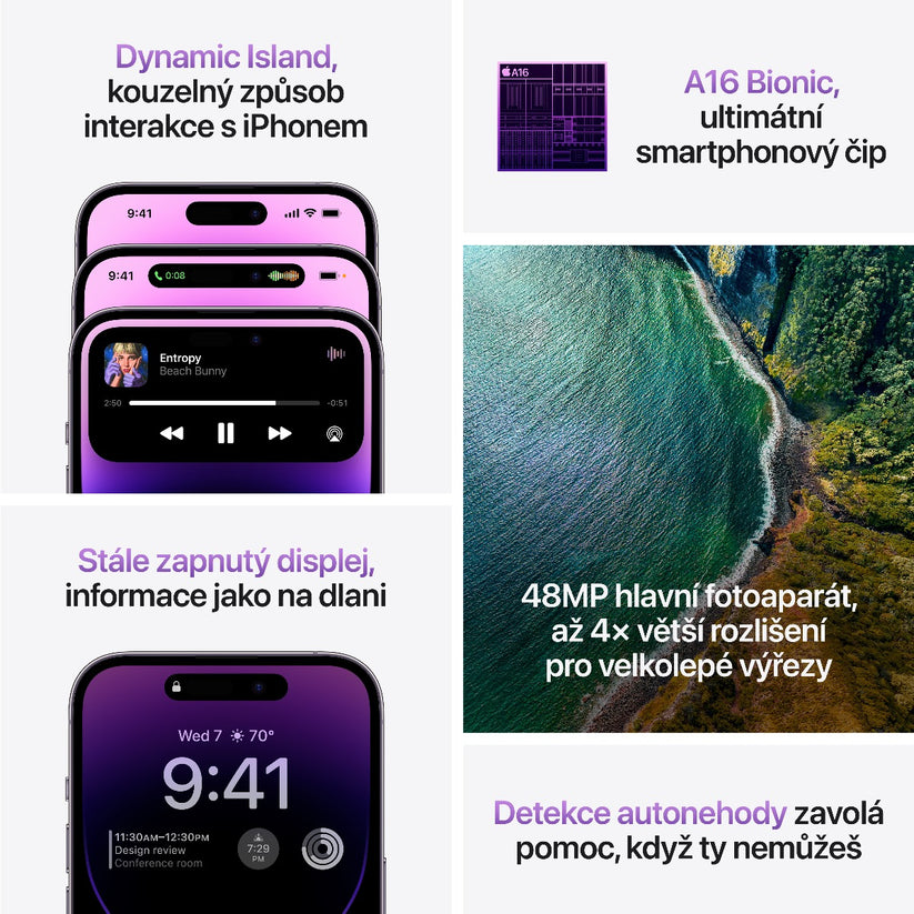 Apple iPhone 14 Pro 128GB - temně fialový (použité, opotřebené) - iSTYLE CZ