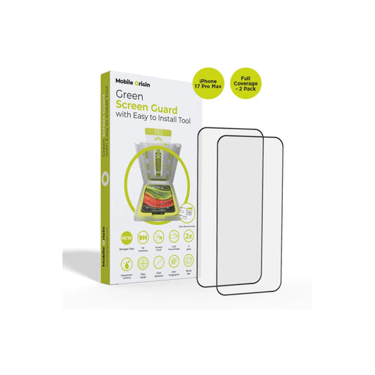 Ochranné sklo pro iPhone 17 Pro Max Mobile Origin Screen Guard s aplikátorem, úplným pokrytím, 2 ks - iSTYLE CZ