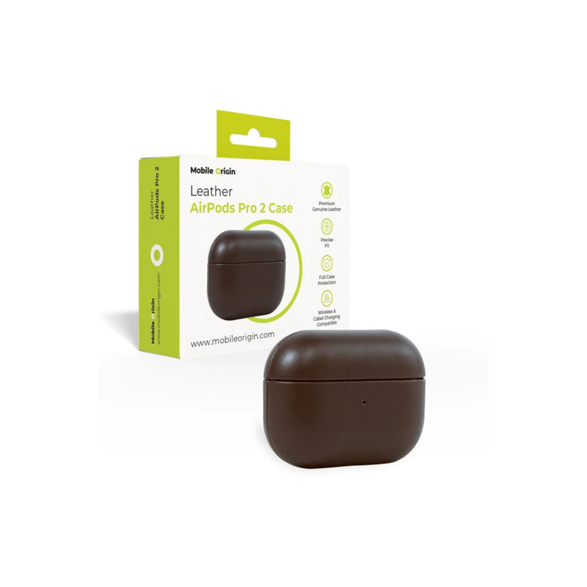 Kožené pouzdro pro AirPods Pro 2 Mobile Origin Leather Case - černé