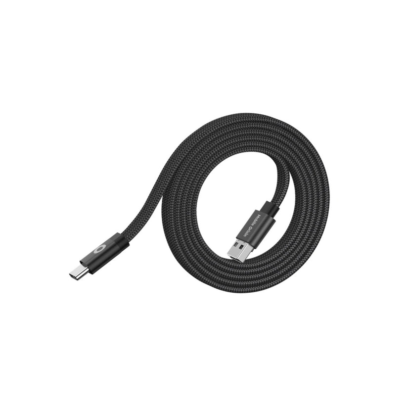 Magnetický 27W nabíjecí kabel Mobile Origin Original Flat Cable USB-A / USB-C 1m - černý - iSTYLE CZ
