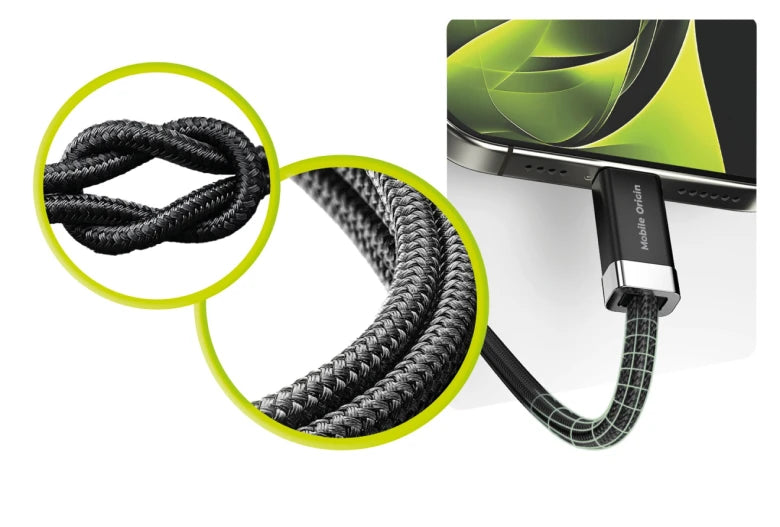 60W USB-C kabel USB-C/USB-C 1,5 m Mobile Origin CB6