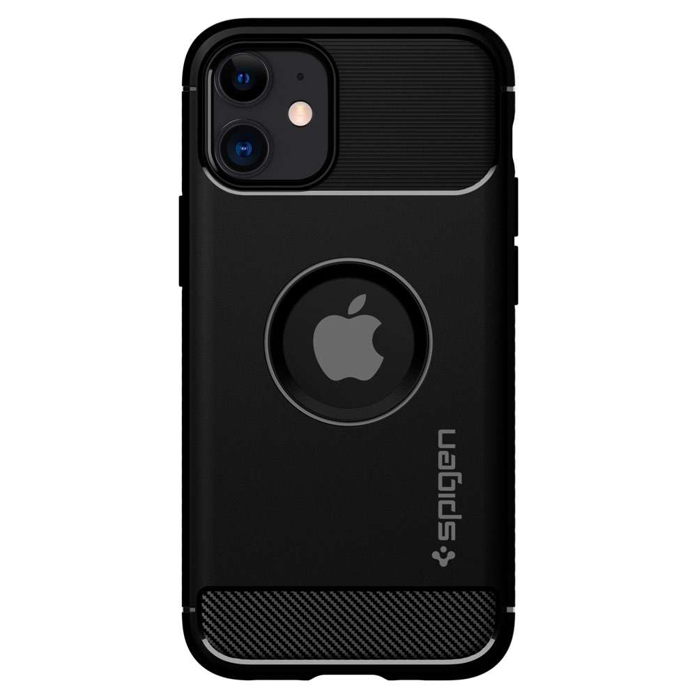 Kryt na iPhone 12 mini Spigen Rugged Armor - černý