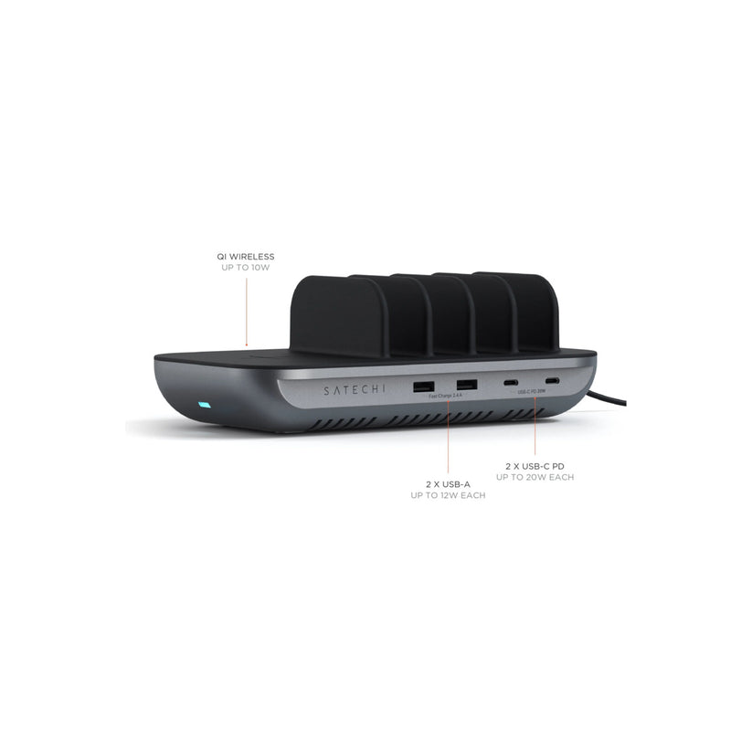 Nabíjecí stanice pro více zařízení Satechi Dock 5 Multi device charging station - vesmírně šedá - iSTYLE CZ