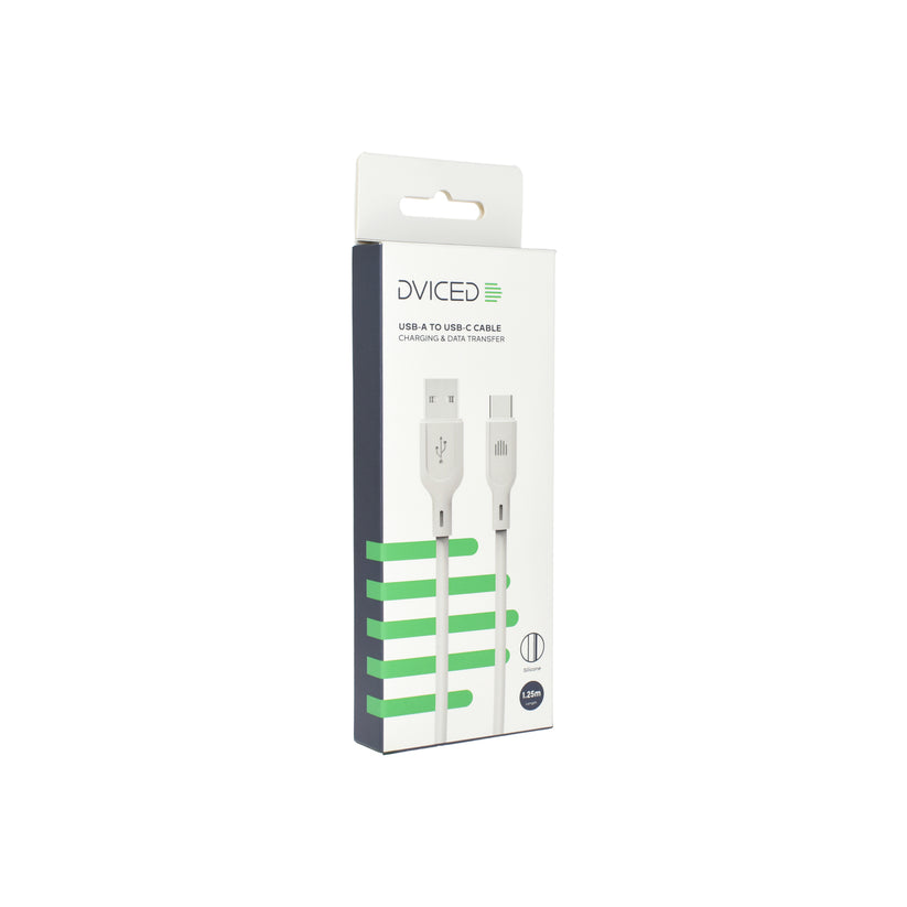Kabel USB-A / USB-C Dviced 1,25 m – bílý - iSTYLE CZ