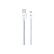 Pletený kabel USB-A / Lightning Dviced 1,25 m – bílý - iSTYLE CZ