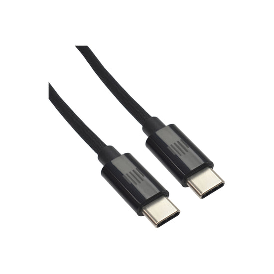 Pletený kabel USB-C / USB-C Dviced 0,25 m – černý - iSTYLE CZ