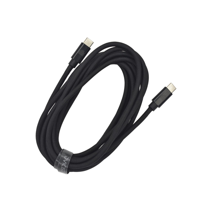 Pletený kabel USB-C / USB-C Dviced 3 m – černý - iSTYLE CZ