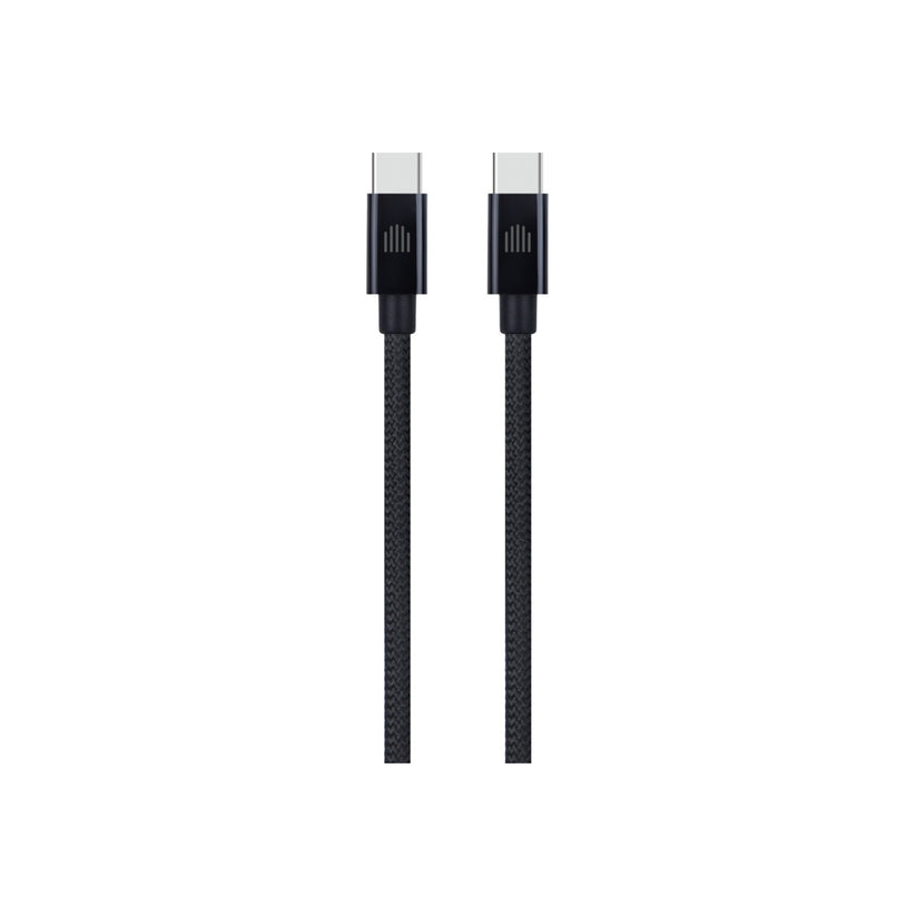 Pletený kabel USB-C / USB-C Dviced 3 m – černý - iSTYLE CZ