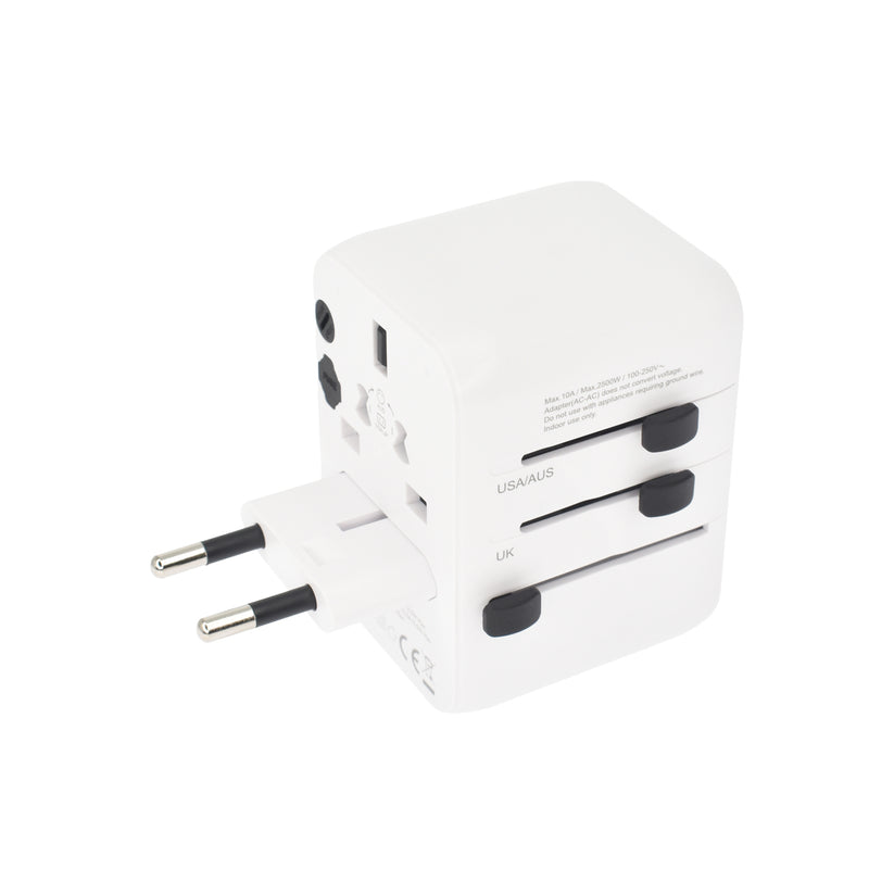 Cestovní adaptér 28W Dviced Universal – bílý - iSTYLE CZ
