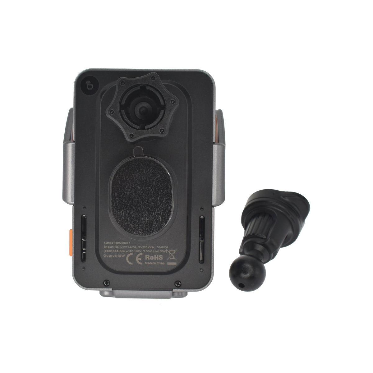 Bezdrátová nabíječka s držákem do auta Dviced – šedá - iSTYLE CZ