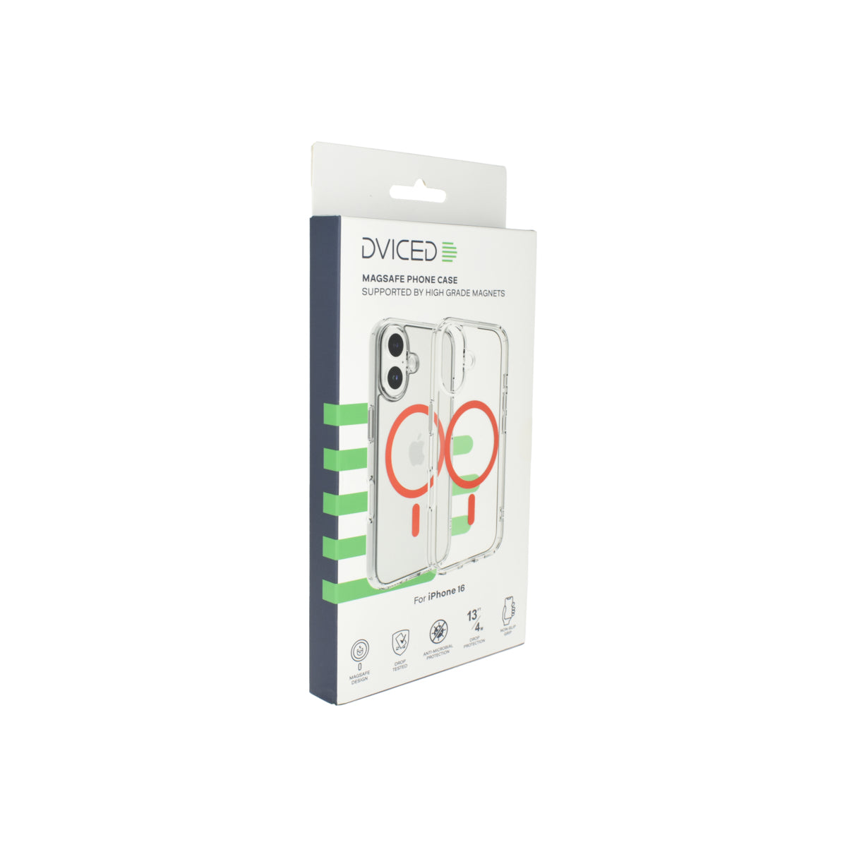 Dvided Magsafe iPhone 16 clear case - Red - iSTYLE CZ