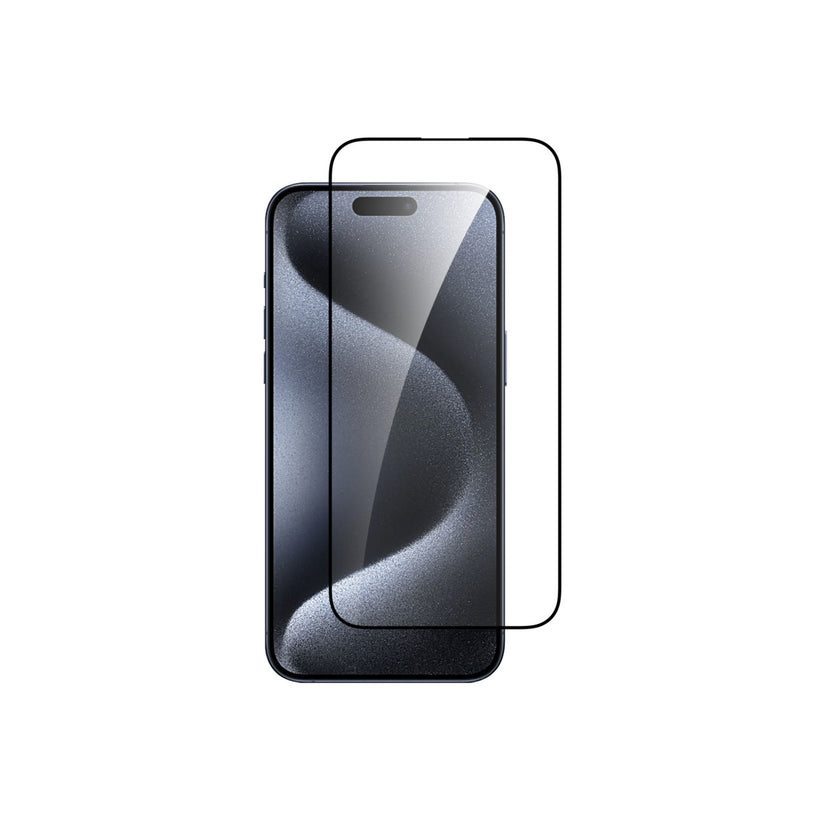 Ochranné sklo s okrajem a aplikátorem pro iPhone 15 Pro Dviced
