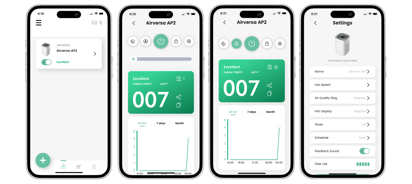 Chytrá čistička vzduchu AIRVERSA Purelle