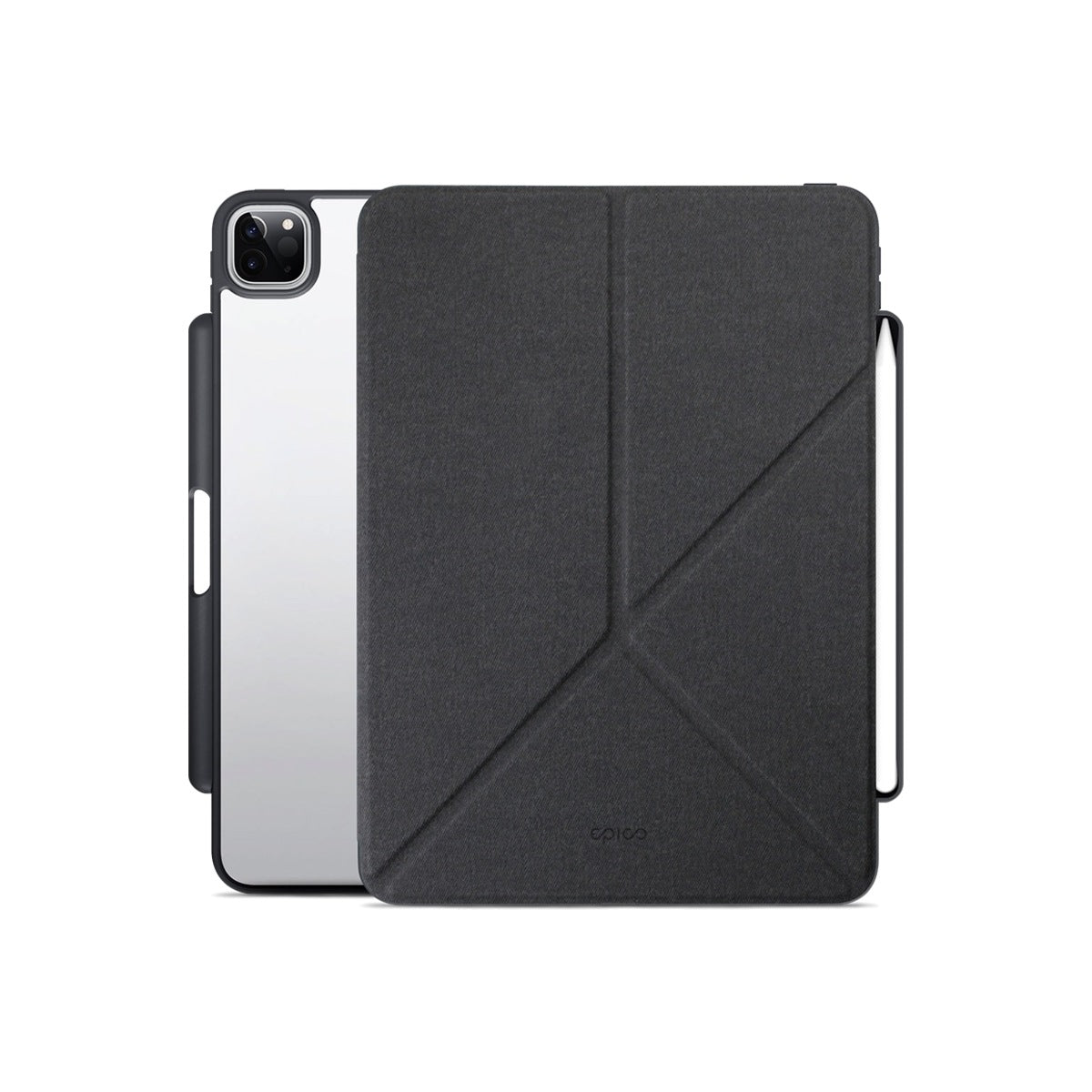 Kryt na iPad Pro 11"/iPad Air 10,9" Epico Clear Flip Case - černý - iSTYLE CZ
